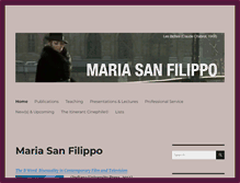 Tablet Screenshot of mariasanfilippo.net